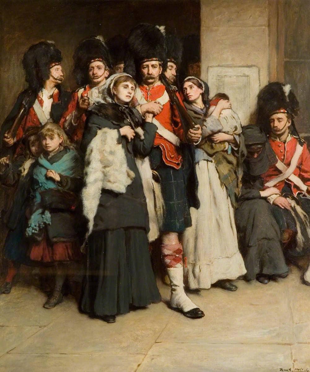 Ordered to the Front by Frank Holl — hand-painted portrait oil painting reproduction on canvas