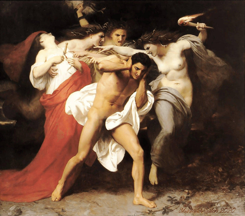Orestes Pursued by the Furies on gallery wrap