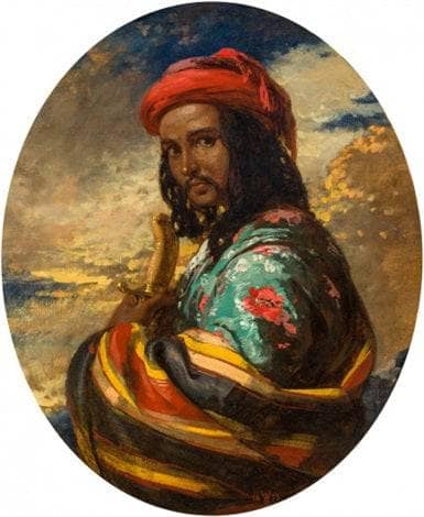 Orientale by Theodor Leopold Weller — hand-painted portrait oil painting reproduction on canvas