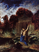 Orpheus at the Tomb of Eurydice by Gustave Moreau — hand-painted cultural oil painting reproduction on canvas