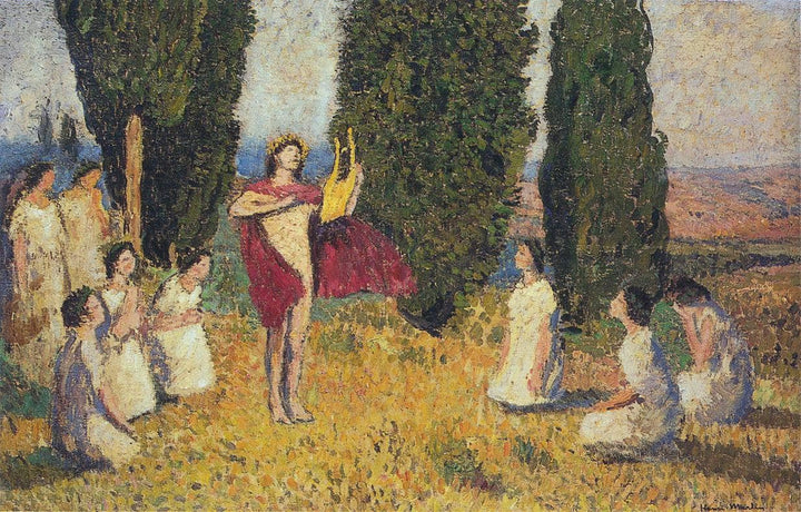 Orpheus by Henri Martin — hand-painted botanical oil painting reproduction on canvas