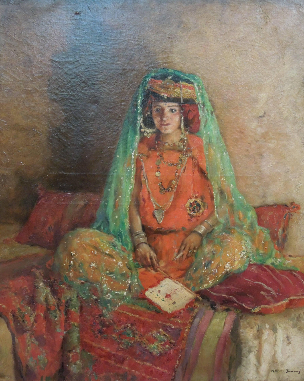 Ouled Naïl De Biskra by Maurice Bompard — hand-painted portrait oil painting reproduction on canvas