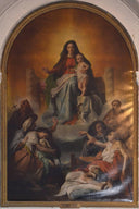 Our Lady of the Afflicted by François-Joseph Navez — group oil painting wall art, Neoclassicism
