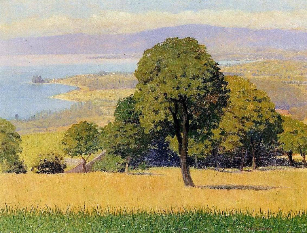 Outskirts of Lausanne by Felix Vallotton — hand-painted botanical oil painting reproduction on canvas