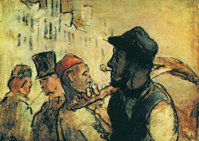 Ouvirers by Honore Daumier — oil painting reproduction