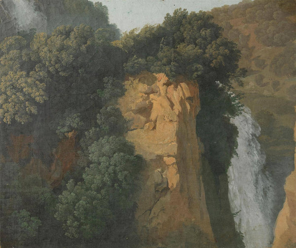 Overgrown Cliffs with a Waterfall in Italy (Tivoli)