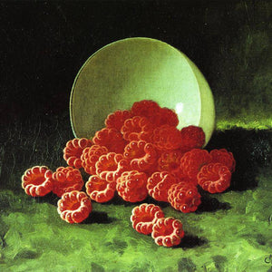 Overturned Cup of Raspberries