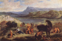 Ovid among the Scythians by Eugene Delacroix — rural oil painting wall art, Romanticism