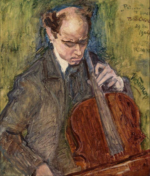 Pablo Casals Playing Cello - Jan Toorop