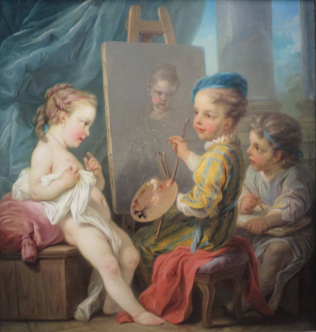 Painting by Charles-Andre van Loo (Carle van Loo) — hand-painted portrait oil painting reproduction on canvas