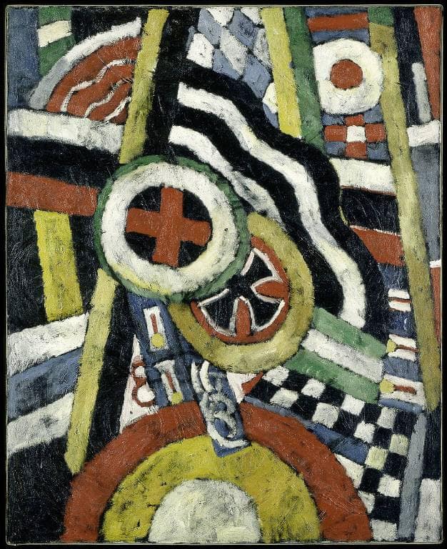 Painting Number 5 by Marsden Hartley — hand-painted abstract oil painting reproduction on canvas