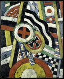 Painting Number 5 by Marsden Hartley — hand-painted abstract oil painting reproduction on canvas