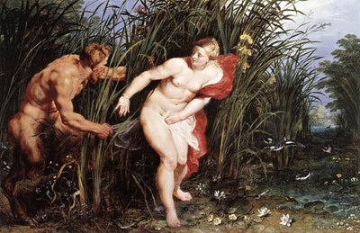 Pan and Syrinx in kitchen