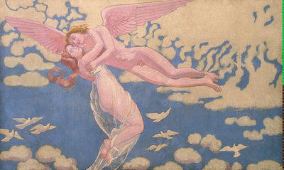 The Story of Psyche: panel 7. Cupid Carrying Psyche Up to Heaven in kitchen