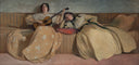 Panel for Music Room by John White Alexander, female oil painting wall art, Realism