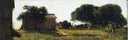 Pannocchio houses in Castiglioncello by Odoardo Borrani, rural oil painting wall art, Realism
