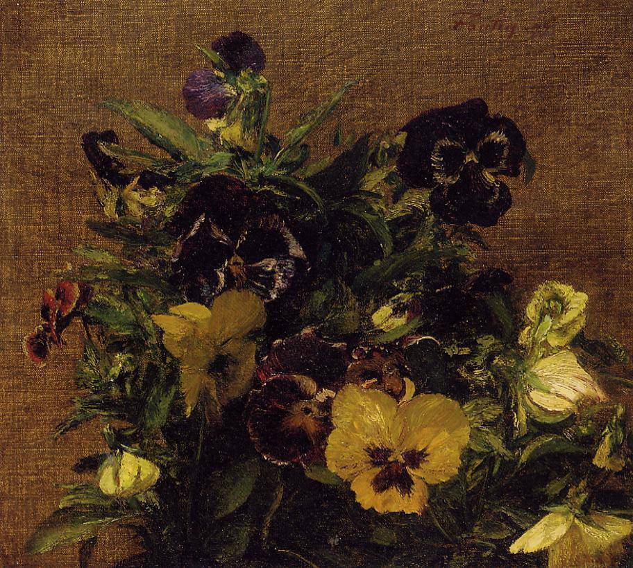 Pansies - Henri Fantin-Latour