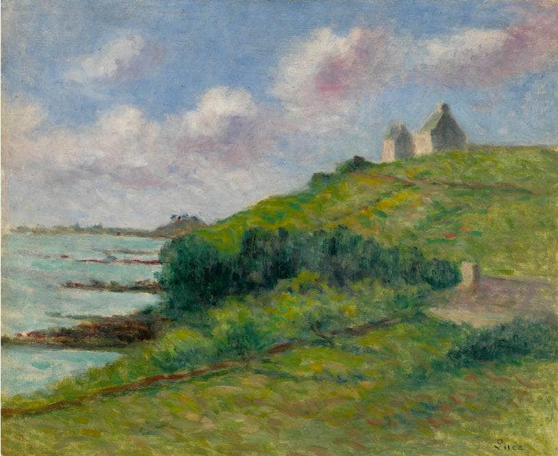 Paramé, The House On The Dunes by Maximilien Luce — hand-painted landscape oil painting reproduction on canvas