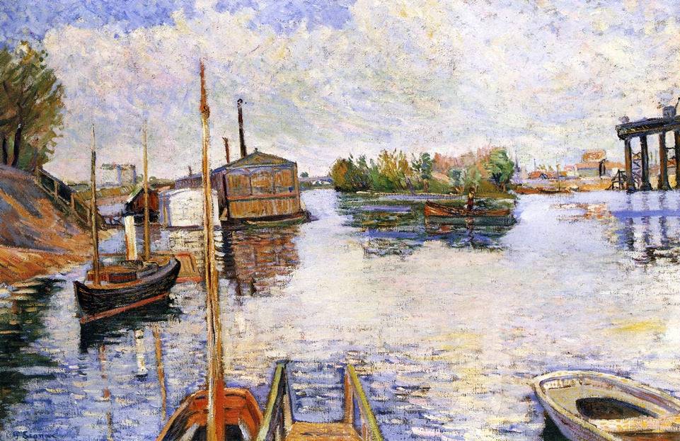 Paris, Ponton des Bains Bailet - Paul Signac