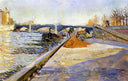 Paris, Quai de la Tournelle by Paul Signac — seascapes oil painting wall art, Neo Impressionism