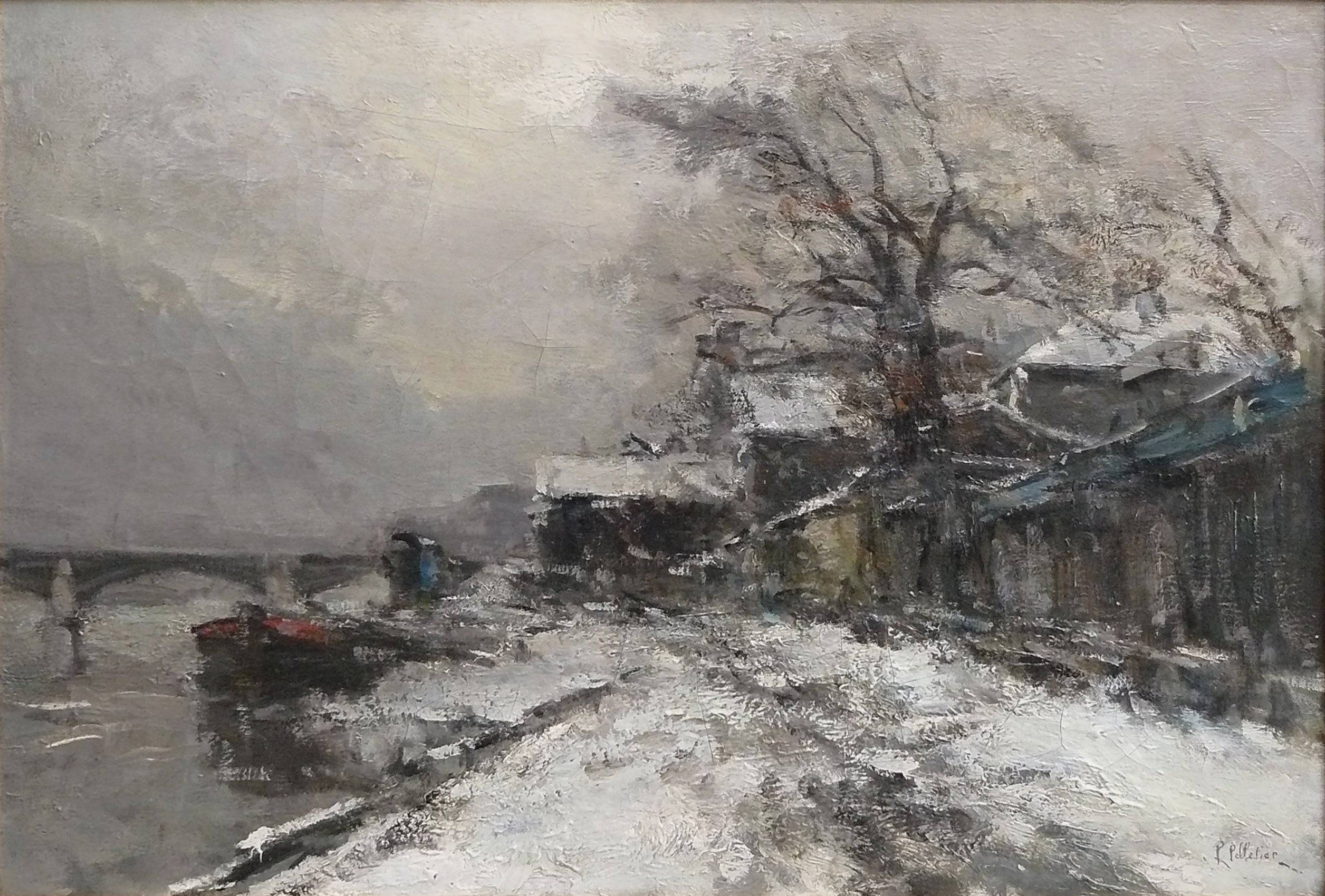 Paris, Quais de la Seine sous la Neige - Pierre-Jacques Pelletier