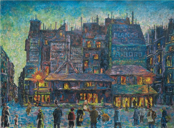 Paris, Rue Animée Le Soir