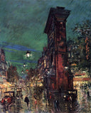 Paris. Saint Denis Arc by Konstantin Korovin — seascapes oil painting wall art, Impressionism