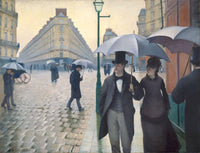 Paris Street, Rainy Day by Gustave Caillebotte — hand-painted botanical oil painting reproduction on canvas