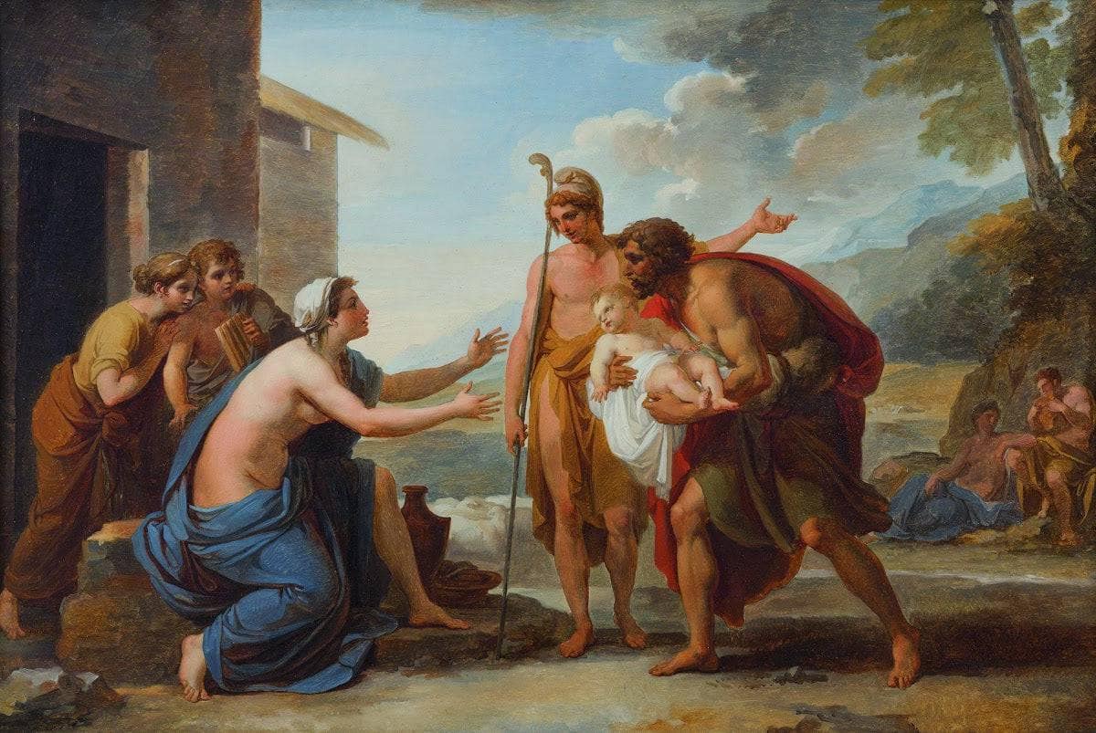 Paris with the shepherds (Paris saved by Agelaus)