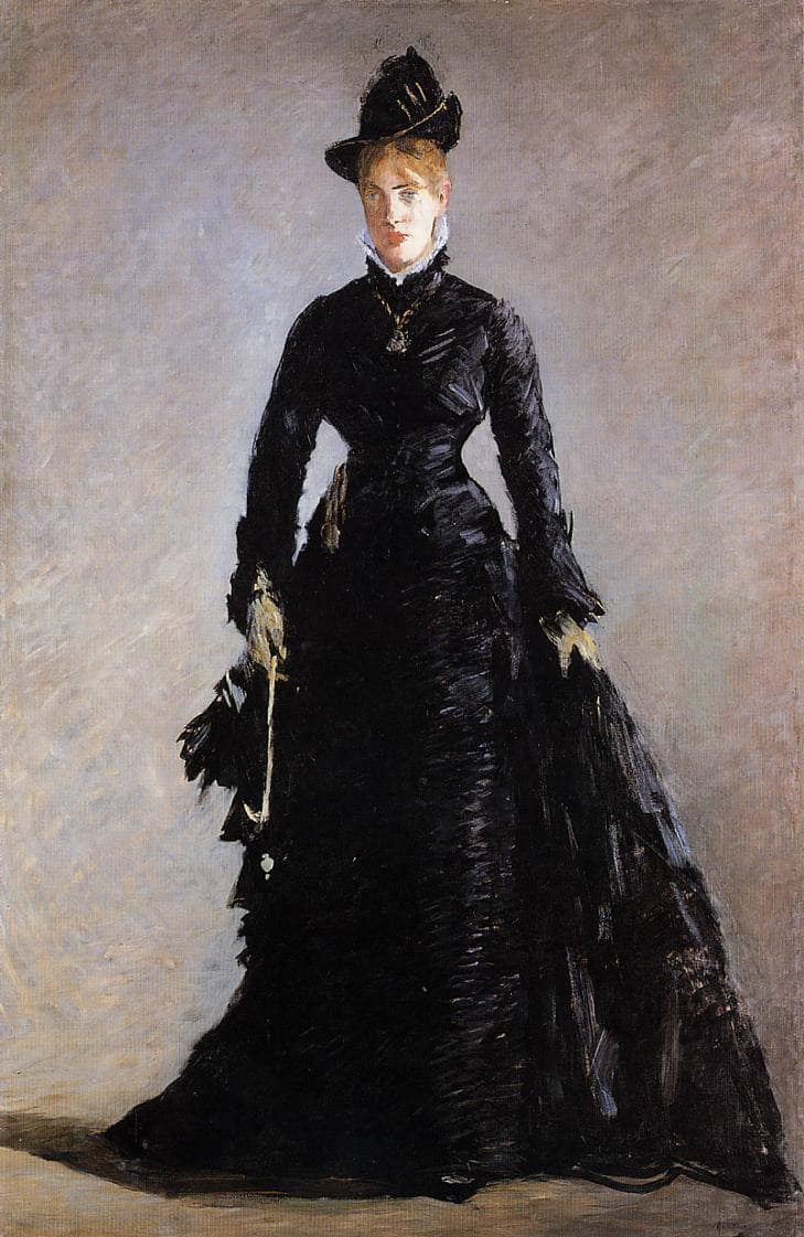 Parisienne Study of Ellen Andree by Edouard Manet — hand-painted portrait oil painting reproduction on canvas