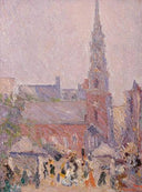 Park Street Church by Arshile Gorky — hand-painted cultural oil painting reproduction on canvas