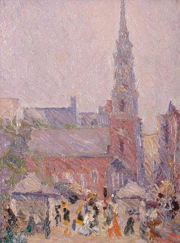 Park Street Church by Arshile Gorky — hand-painted cultural oil painting reproduction on canvas