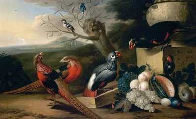 Parkland Setting with Birds by Tobias Stranover — oil painting reproduction