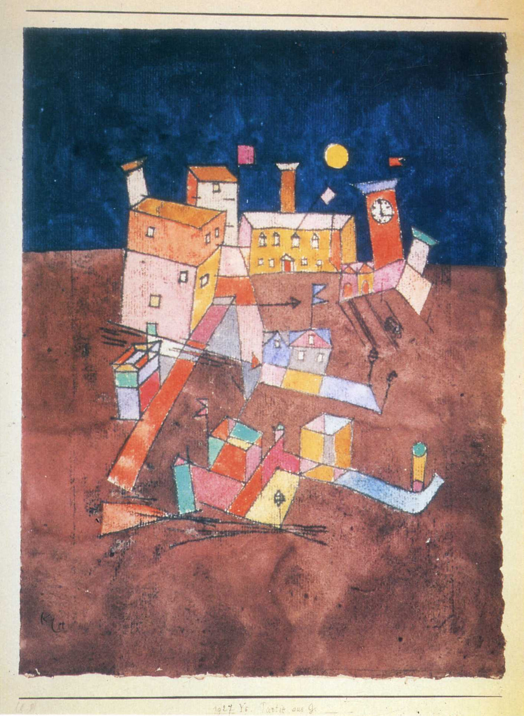 Part of G by Paul Klee — hand-painted abstract oil painting reproduction on canvas