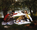 Picnic by James Tissot — hand-painted portrait oil painting reproduction on canvas