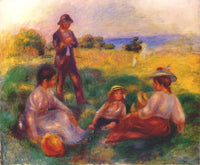 Party in the Country at Berneval by Pierre-Auguste Renoir — hand-painted landscape oil painting reproduction on canvas