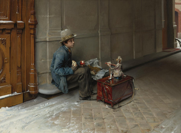 The little Savoyard eating in front of a house - Pascal Dagnan-Bouveret