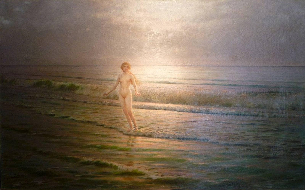 The birth of Venus by Pasquale Celommi — hand-painted seascapes oil painting reproduction on canvas