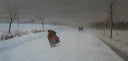 Winter by Pasquale Celommi, rural oil painting wall art, Realism