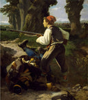 Pasquale Cova at Battle of Varese, May 26 1859 by Carlo Ademollo — hand-painted landscape oil painting reproduction on canvas