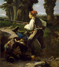 Pasquale Cova at Battle of Varese, May 26 1859 by Carlo Ademollo — hand-painted landscape oil painting reproduction on canvas