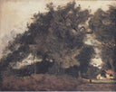Passiance, in Saint Avit by Camille Corot — forest oil painting wall art, Realism