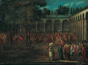 Passing the Ambassadorial Delegation through the Second Courtyard of TopkapÄ± Palace - Jean Baptiste Vanmour