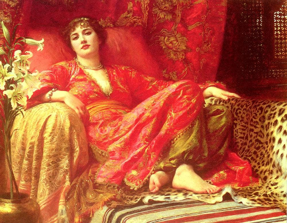 Passion by Frank Dicksee — hand-painted portrait oil painting reproduction on canvas