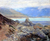 Path along the Shore by Guy Rose — hand-painted landscape oil painting reproduction on canvas