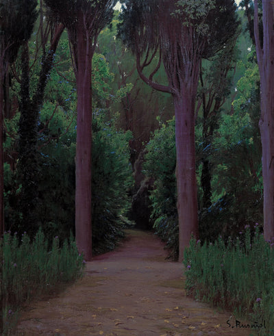 Path in a Park by Santiago Rusinol — oil painting reproduction