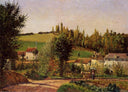 Path of Hermitage at Pontoise by Camille Pissarro — rural oil painting wall art, Impressionism