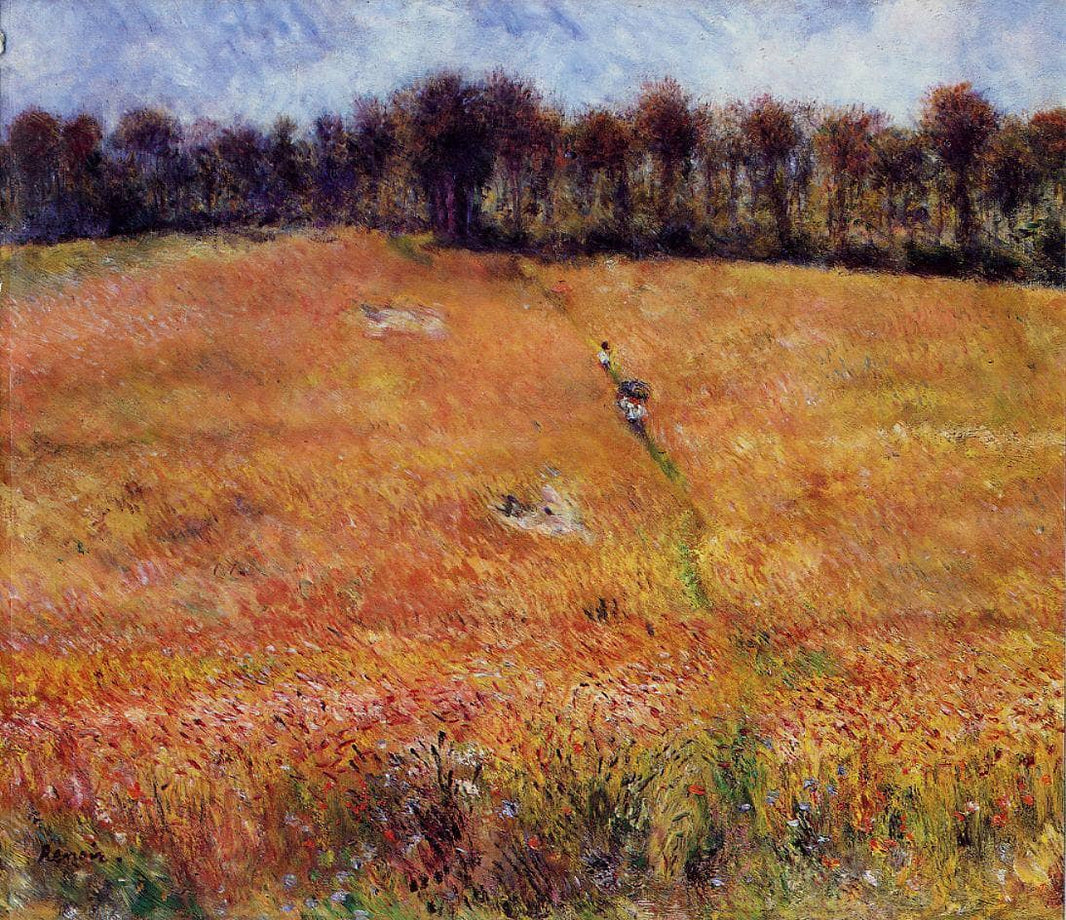 Path through the High Grass by Pierre-Auguste Renoir — hand-painted eco oil painting reproduction on canvas