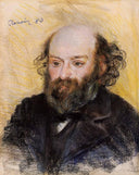 Paul Cezanne by Pierre-Auguste Renoir — hand-painted portrait oil painting reproduction on canvas