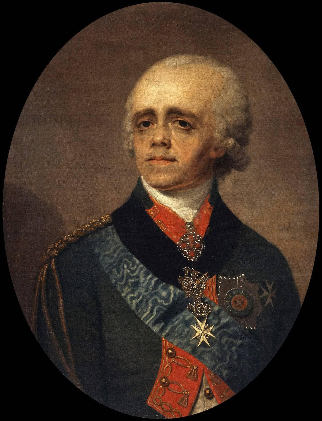 Paul I by Vladimir Borovikovsky — hand-painted portrait oil painting reproduction on canvas